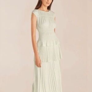 Rebecca Taylor Pastel Pleated Maxi Dress